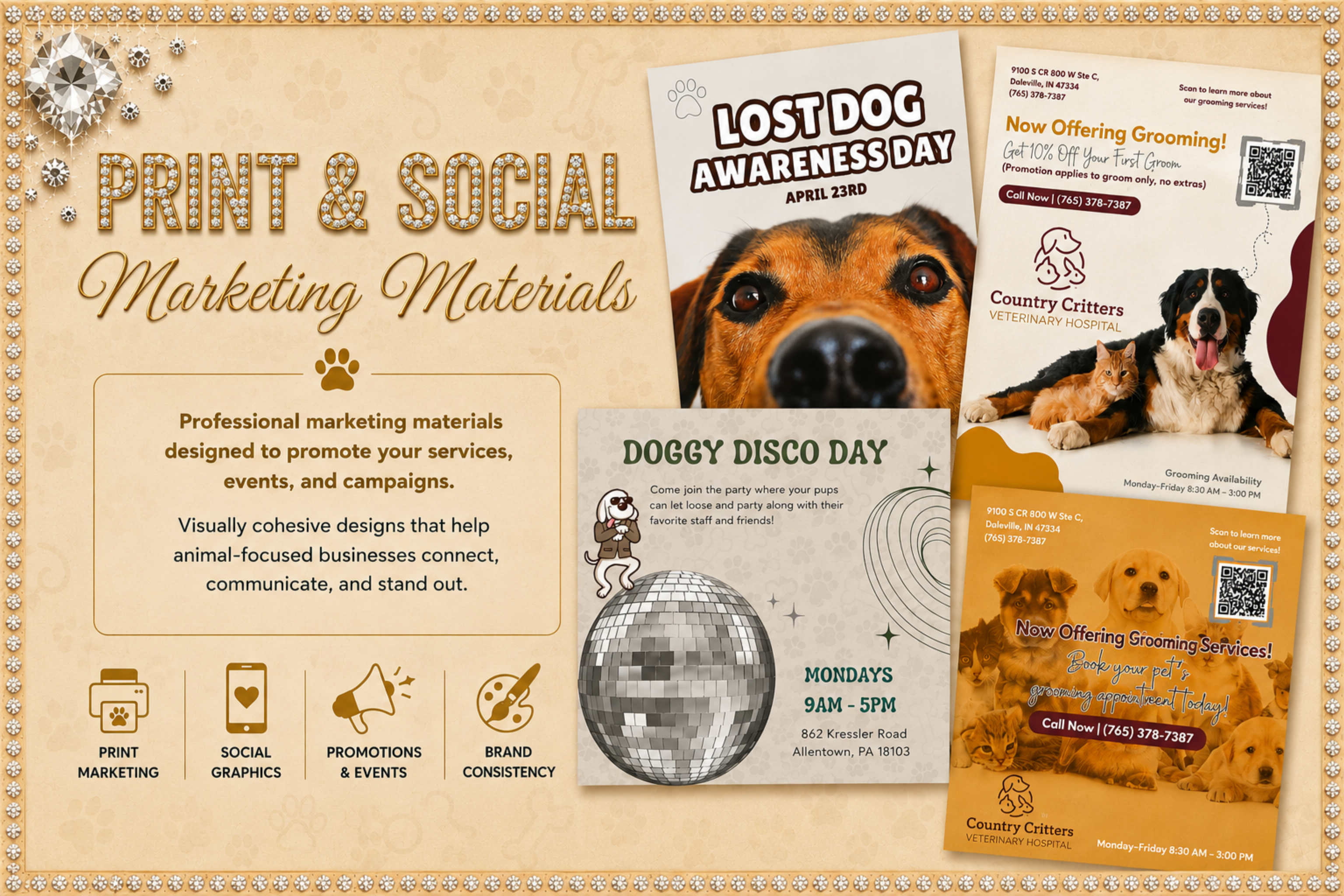 Print & Social Marketing Materials